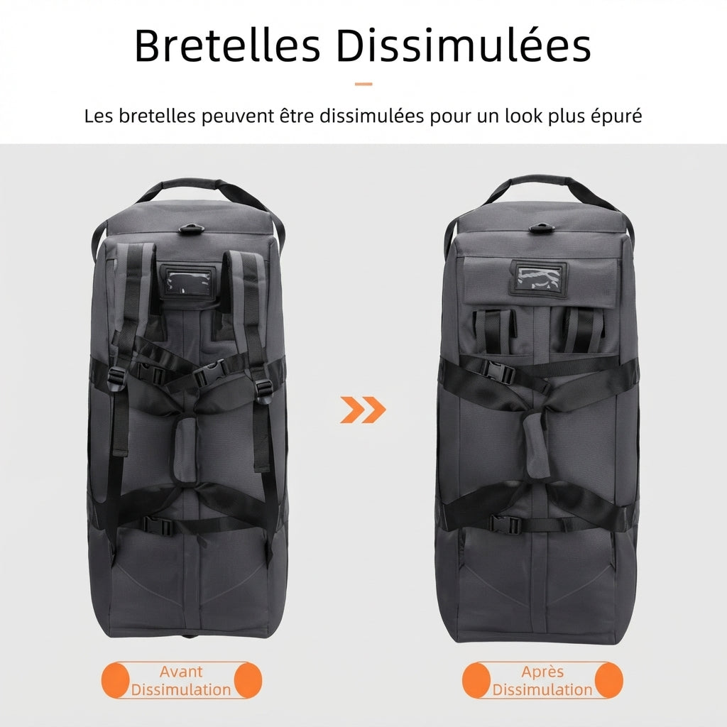 Bretelles du sac de voyage à roulettes 80 litres