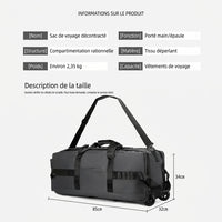 Sac de voyage à roulettes 80 litres, informations produit
