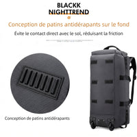 Patins antidérapants sous le sac de voyage à roulettes 80 litres