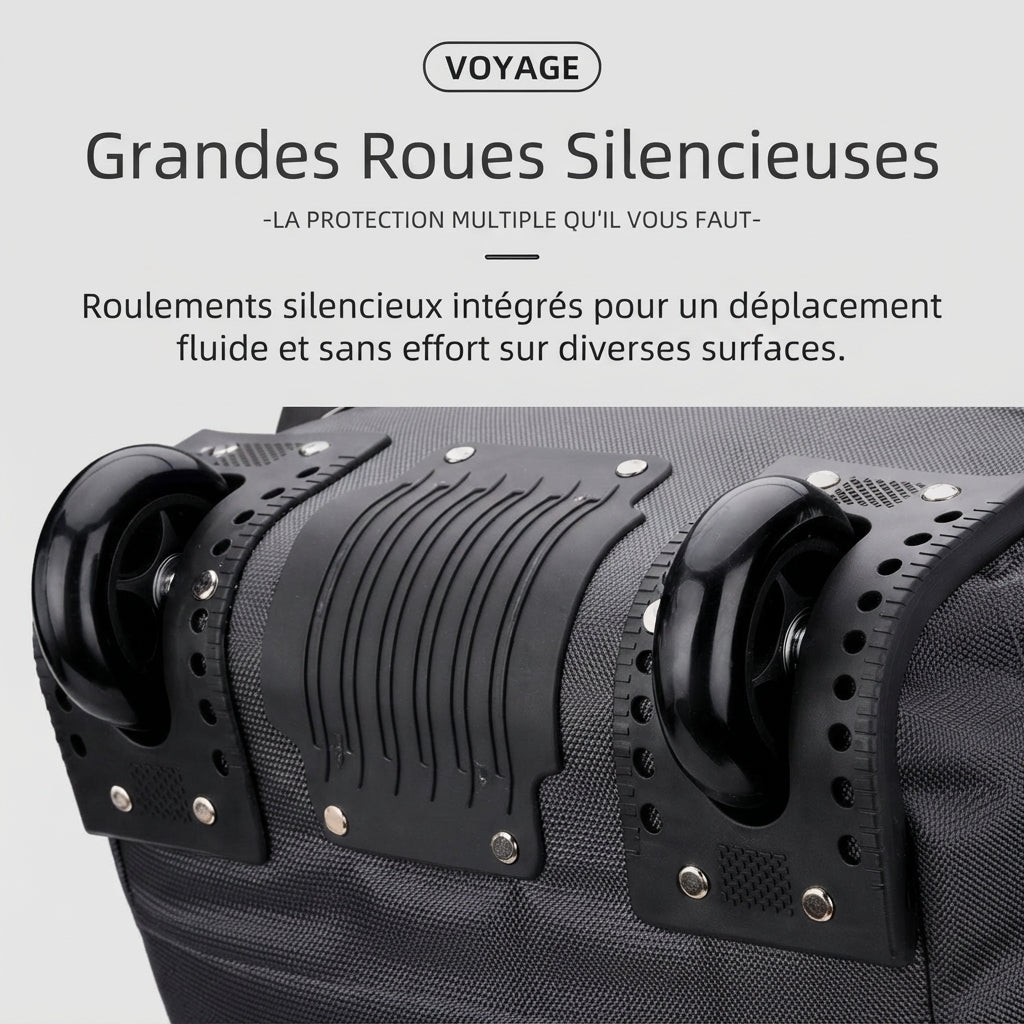 Roulettes du sac de voyage à roulettes 80 litres