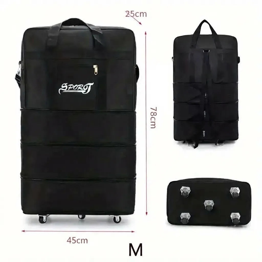 Sac de voyage à roulettes, taille M, dimensions