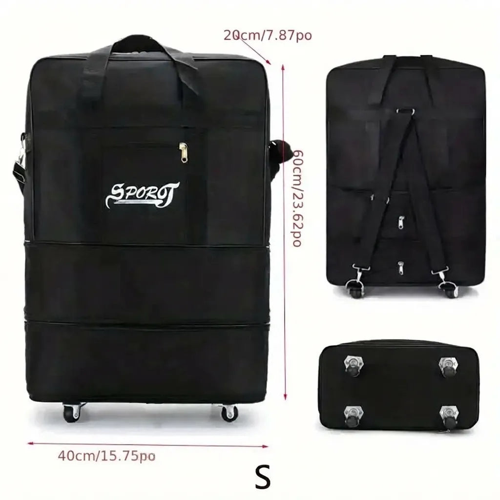 Sac de voyage à roulettes, taille S, dimensions