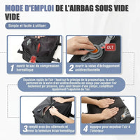 Instructions d'utilisation de la valve de compression sous vide