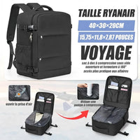 Sac de voyage sous vide, coloris noir