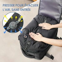 Sac de voyage sous vide avec pompe, système de compression