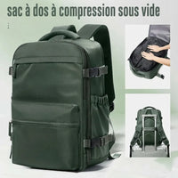 Sac de voyage sous vide avec pompe, coloris vert