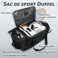 Capacité de rangement du sac de voyage homme sport, 30 litres