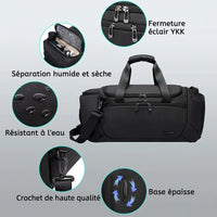 Caractéristiques extérieures du sac de voyage homme sport