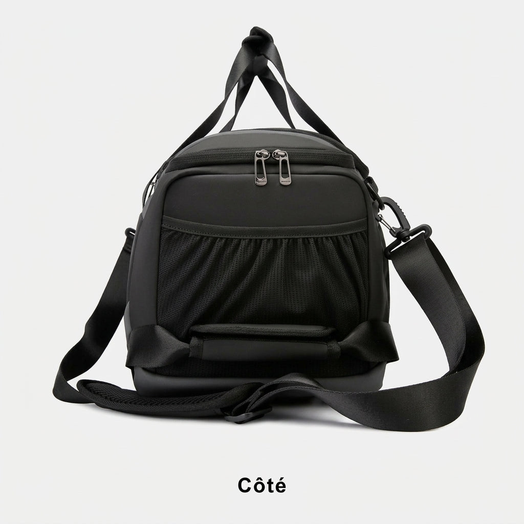 Sac de voyage homme sport, vue de côté