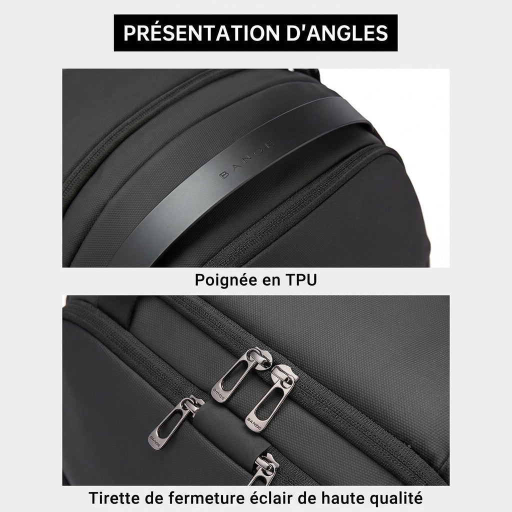 Fermeture éclair du sac de voyage homme sport