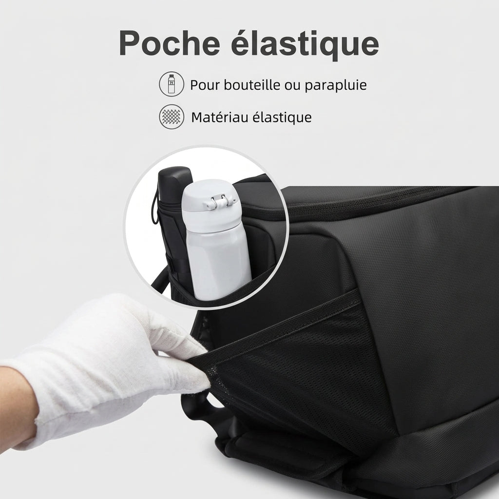 Poche extérieure du sac de voyage homme sport