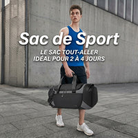 Sac de voyage homme sport, exemple de portage